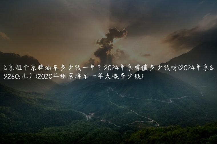 北京租个京牌油车多少钱一年？2024年京牌值多少钱呀(2024年京牌儿）(2020年租京牌车一年大概多少钱)