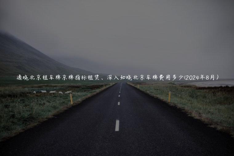 通晓北京租车牌京牌指标租赁、深入知晓北京车牌费用多少(2024年8月）