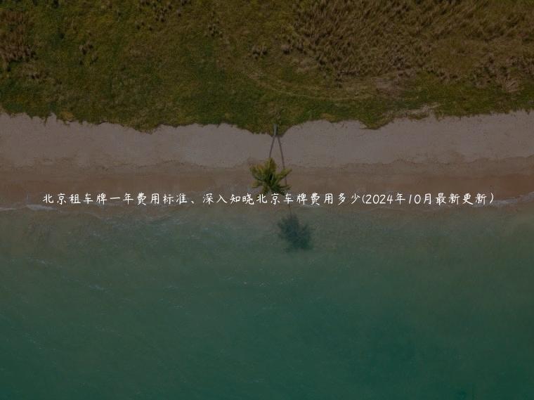 北京租车牌一年费用标准、深入知晓北京车牌费用多少(2024年10月最新更新）